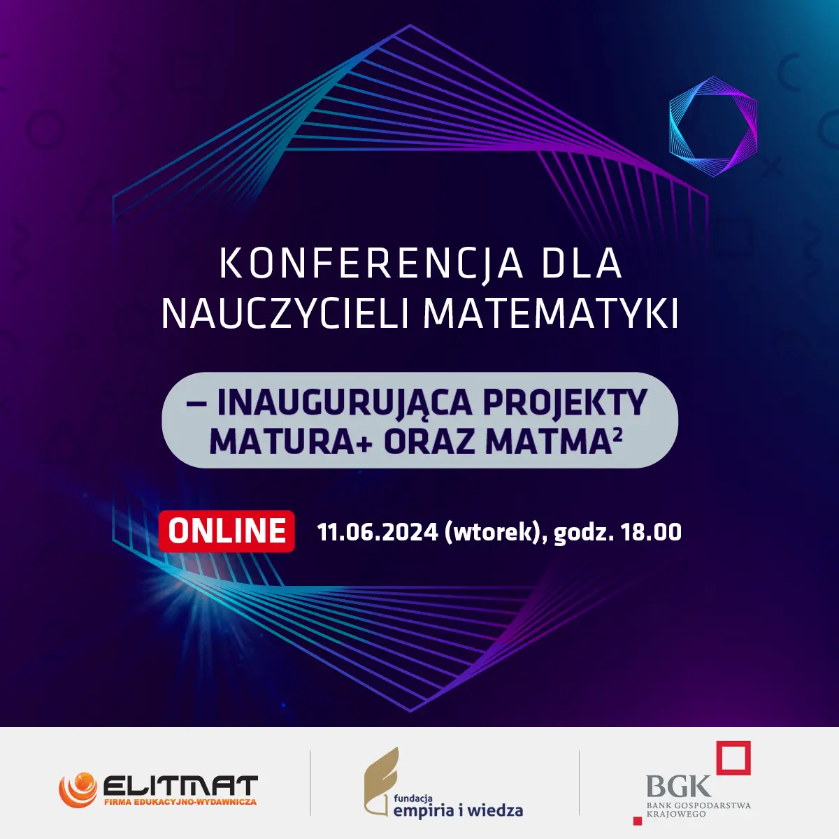 Konferencja dla Nauczycieli Matematyki - inaugurujca projekty MATura+ oraz MATma<span class=\"indexgorny\">2</span>  na rok 2024/2025